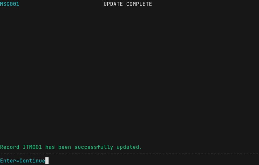Message Panel Screenshot